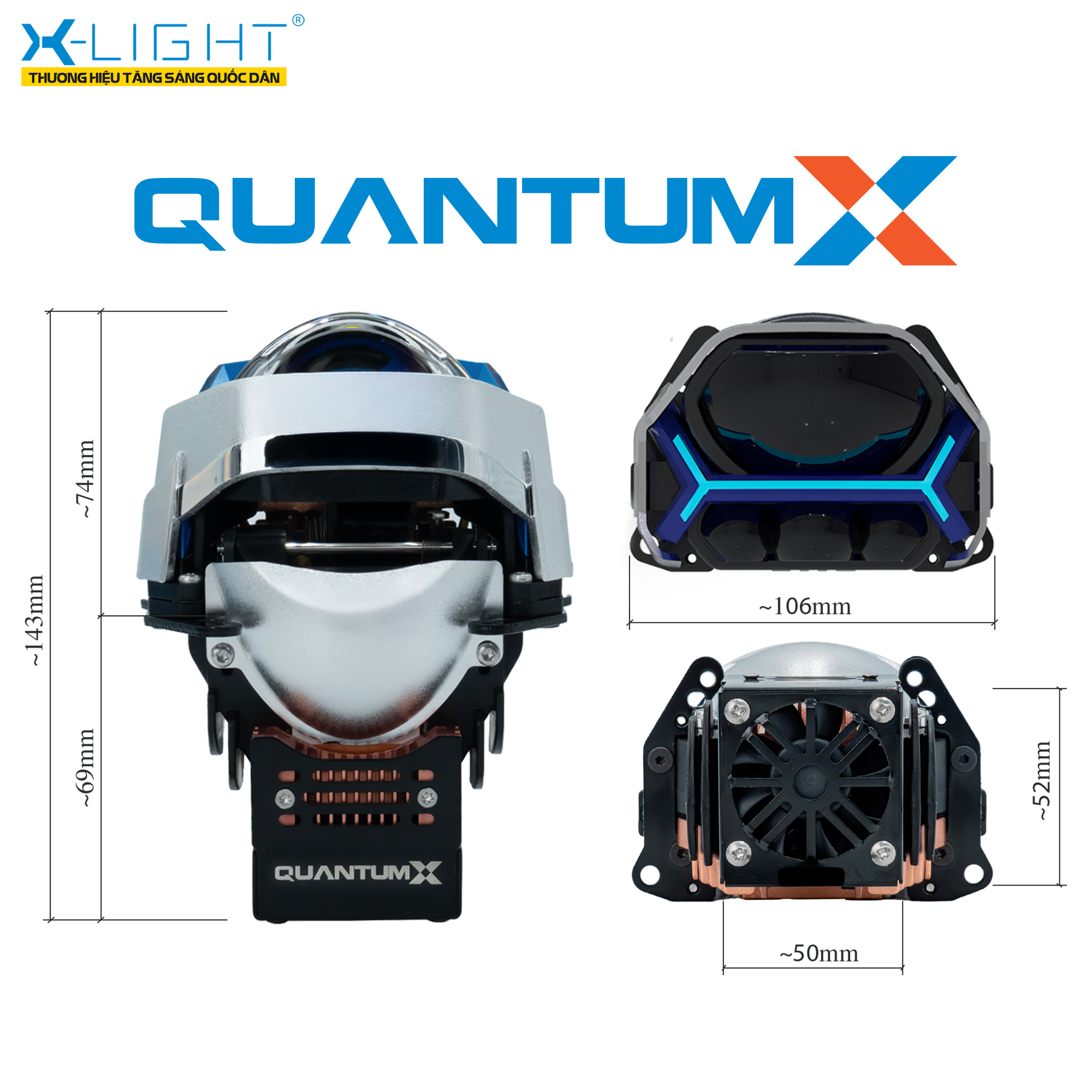 ĐÈN BI LED X-LIGHT QUANTUM X V2